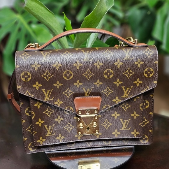 EUC AUTHENTIC LOUIS VUITTON MONOGRAM MONCEAU CROSSBODY VINTAGE *SR00**W/COA - Picture 1 of 13